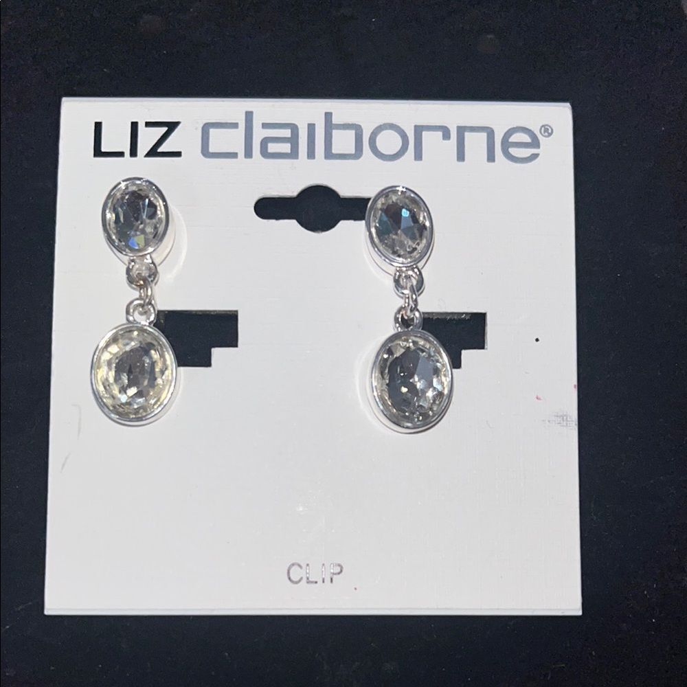 Liz Claiborne Gold and Silver Clip Earrings